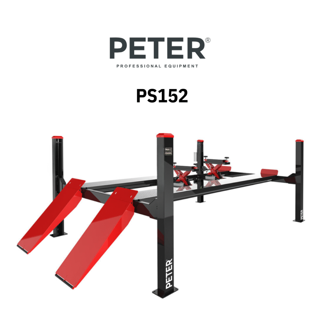 Elevador PETER 4 colunas alinhamento direção PS152